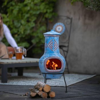 Chimenea Colima Arcilla Azul/rojo 86031