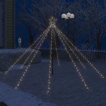 Luces Led Forma Árbol Navidad Interior Y Exterior 400 Led 2,5 M