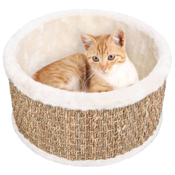 Cesta Redonda Para Gatos 36 Cm Hierba Marina