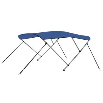 Toldo Bimini De 3 Arcos Azul 183x180x137 Cm