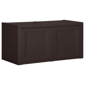 Caja De Cojines Marrón 85 L 86x40x42 Cm