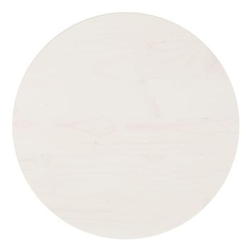 Superficie De Mesa Madera Maciza De Pino Blanco Ø40x2,5 Cm