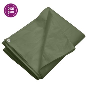 Lona Hdpe Verde 260 G/m² 3x4 M