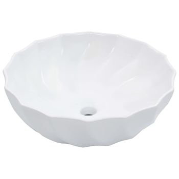 Lavabo 46x17 Cm Cerámica Blanco