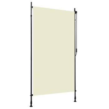 Estor Enrollable De Exterior Color Crema 120x270 Cm