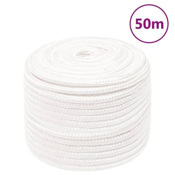 Cuerda De Barco Polipropileno Blanco Intenso 12 Mm 50 M