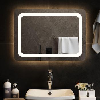 Espejo De Baño Con Led 70x50 Cm