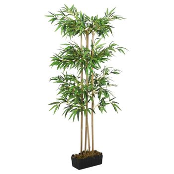 Árbol De Bambú Artificial Con 760 Hojas Verde 120 Cm