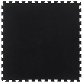 Baldosa De Suelo De Goma Negro 12 Mm 100x100 Cm