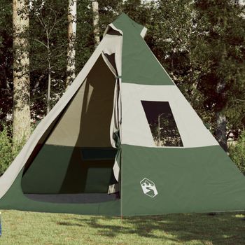 Tienda De Campaña Tipi Para 7 Personas Impermeable Verde