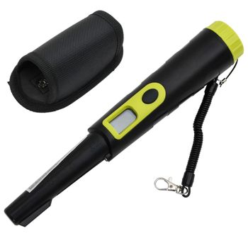 Puntero Detector De Metales Con Pantalla Lcd Negro Y Amarillo