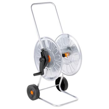 Carrito De Rollo Para Manguera De 60 M 1/2" Acero