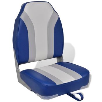 Asiento Plegable De Barco Con Respaldo Alto