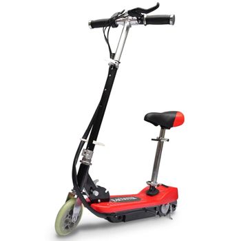 Patinete Eléctrico Con Asiento Rojo 120 W