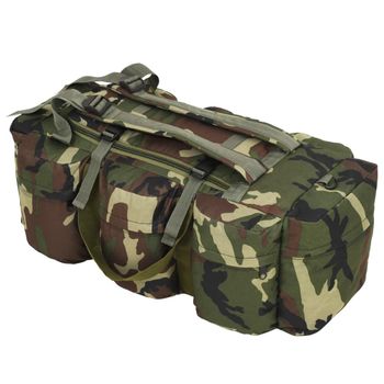 Bolso De Lona Estilo Militar 3-en-1 90 L Camuflaje