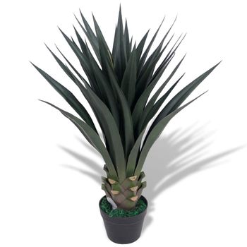 Planta De Yuca Artificial Con Macetero 85 Cm Verde