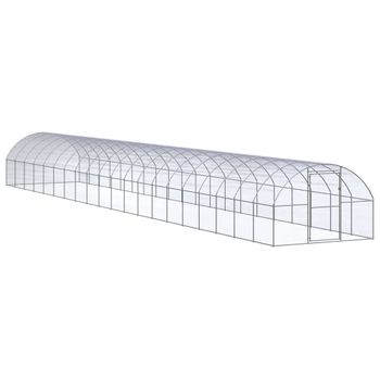 Gallinero De Exterior De Acero Galvanizado 3x20x2 M