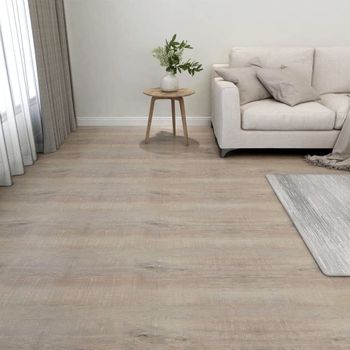 Tarimas De Suelo Autoadhesivas 20 Uds Pvc Gris Taupe 1,86 M²