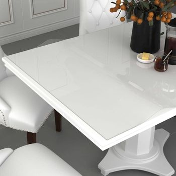 Protector De Mesa Pvc Transparente 100x90 Cm 2 Mm