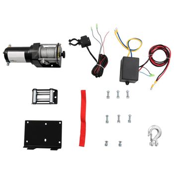 Cabrestante Eléctrico Placa Montaje Guía De Rodillo 12v 1360kg