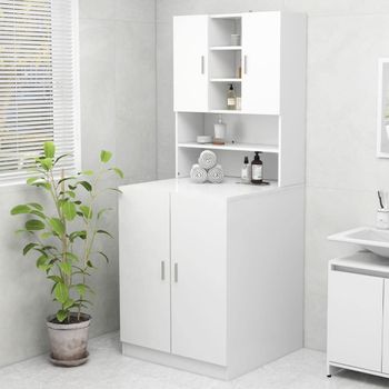 Mueble De Lavadora Blanco