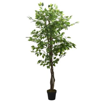 Ficus Artificial Con 378 Hojas Verde 80 Cm