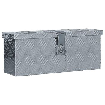 Caja De Aluminio 48,5x14x20 Cm Plateada