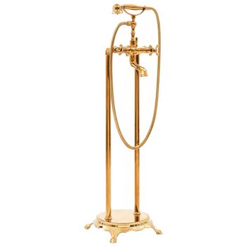 Grifo Para Bañera De Pie Acero Inoxidable Dorado 99,5 Cm