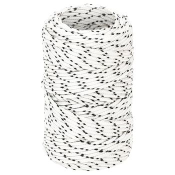 Cuerda Para Barco Trenzada Poliéster Blanco 2 Mm X 25 M