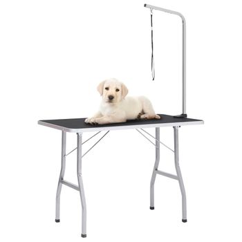 Mesa De Aseo Ajustable Para Perros Con 1 Lazo