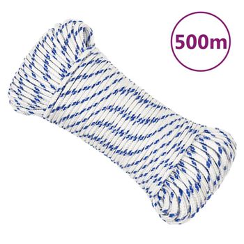 Cuerda De Barco Polipropileno Blanco 3 Mm 500 M