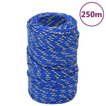 Cuerda De Barco Polipropileno Azul 2 Mm 250 M