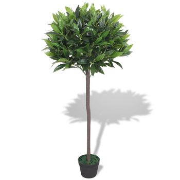 Árbol De Laurel Artificial Con Macetero 125 Cm Verde