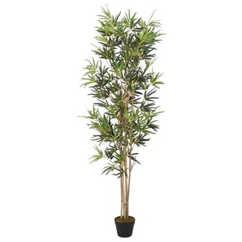 Árbol De Bambú Artificial Con 368 Hojas Verde 80 Cm