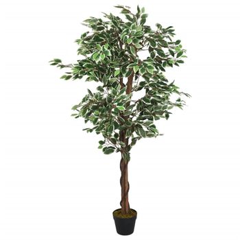 Ficus Artificial Con 378 Hojas Verde 80 Cm