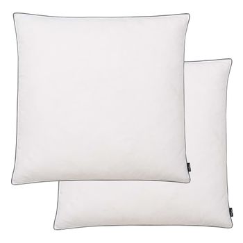 Almohadas De Plumón/plumas 80x80 Cm Blanco 2 Unidades