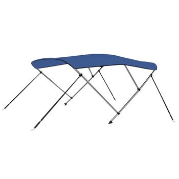 Toldo Bimini De 3 Arcos Azul 183x196x137 Cm