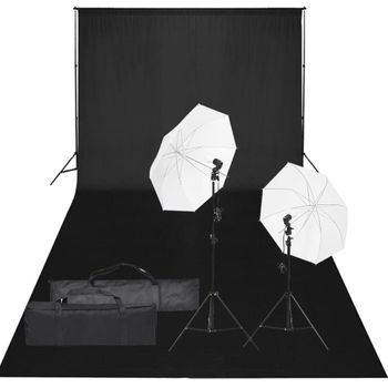 Kit De Estudio Fotográfico Con Set De Luces Y Fondo