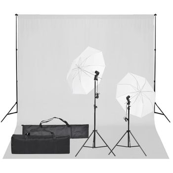 Kit De Estudio Fotográfico Con Set De Luces Y Fondo