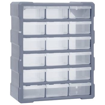 Organizador Multicajones Con 18 Cajones Intermedios 38x16x47 Cm