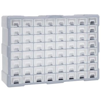 Organizador Multicajones Con 64 Cajones 52x16x37,5 Cm