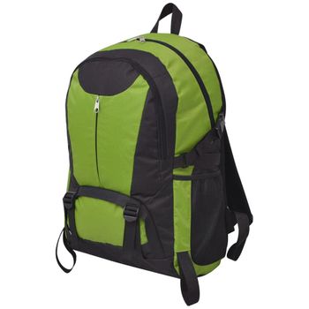 Mochila De Senderismo 40 L Negra Y Verde