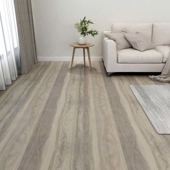 Tarimas De Suelo Autoadhesivas 20 Uds Pvc Gris Taupe 1,86 M²