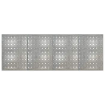 Tableros De Clavijas Para Pared 4 Unidades Acero 40x58 Cm