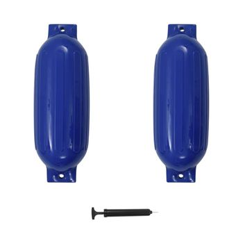 Parachoques Para Barco 2 Unidades Pvc Azul 69x21,5 Cm