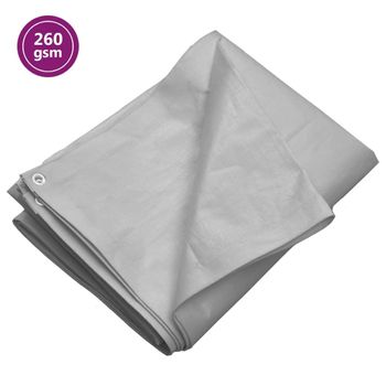 Lona Hdpe Gris 260 G/m² 6x12 M