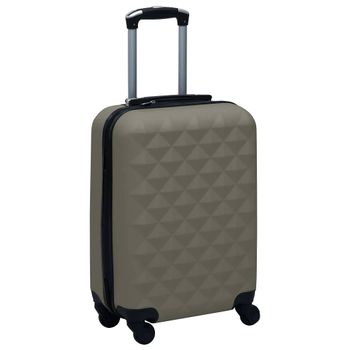 Maleta Trolley Con Ruedas Rígida Abs Gris Antracita