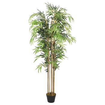 Árbol De Bambú Artificial Con 1095 Hojas Verde 150 Cm