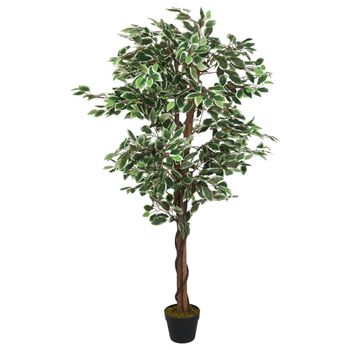 Árbol Ficus Artificial 630 Hojas Verde 120 Cm