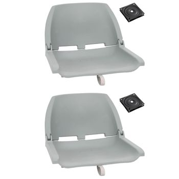 Set De Asientos Plegables Para Barco 4 Uds Gris